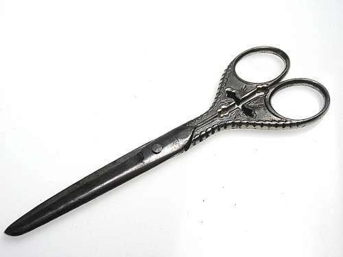 Vintage scissors, Solingen, cross, Christian, monastery