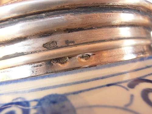 Delft Schoonhoven silver lidded jar