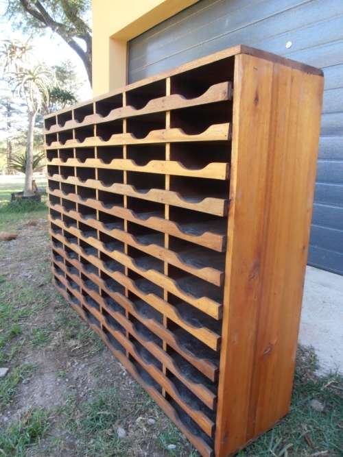 Fantastic large vintage wooden pigeon hole filing cabinet, wine rack, bookcase, very solid and heavy