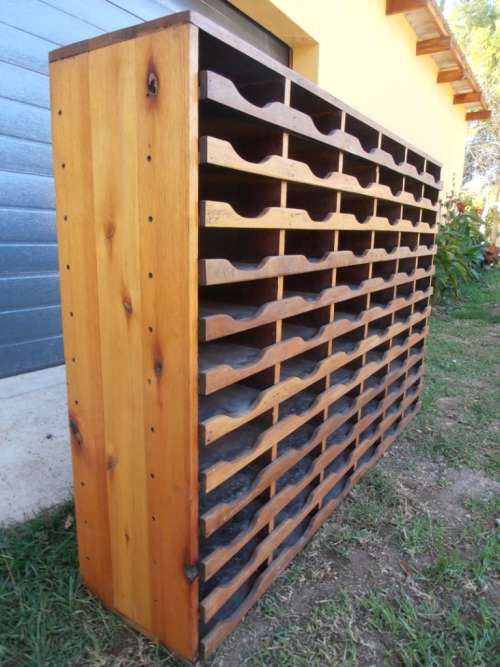 Fantastic large vintage wooden pigeon hole filing cabinet, wine rack, bookcase, very solid and heavy