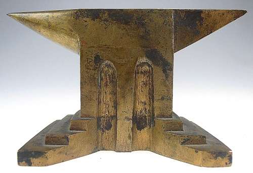 Beautiful miniature art deco watchmaker's/jeweller's ANVIL