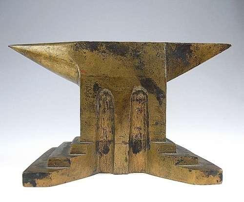 Beautiful miniature art deco watchmaker's/jeweller's ANVIL