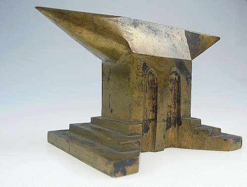 Beautiful miniature art deco watchmaker's/jeweller's ANVIL