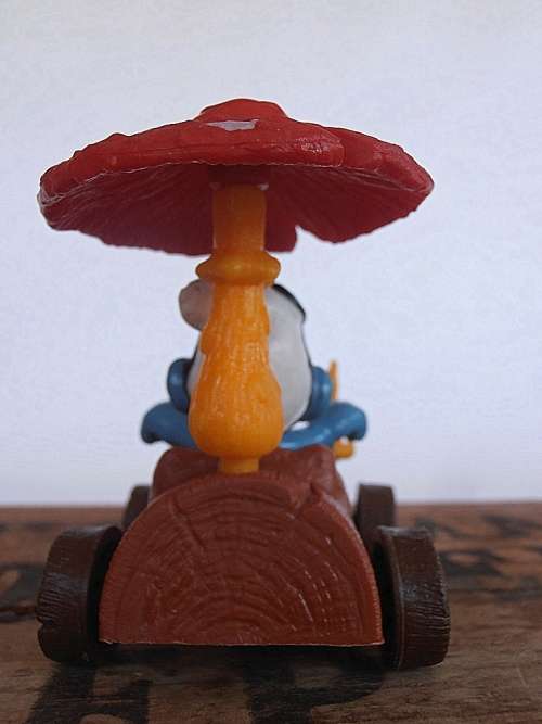 40232 Log Car Smurf, Vintage Smurfs figure, Shipping will only be charged once!