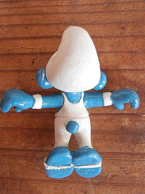 40510 Ring Gymnast Smurf, Vintage Smurfs figure, Shipping will only be charged once!