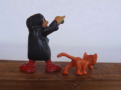 40211 Gargamel & Azrael Smurf, Vintage Smurfs figure, Shipping will only be charged once!