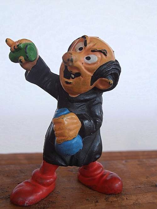 40211 Gargamel & Azrael Smurf, Vintage Smurfs figure, Shipping will only be charged once!