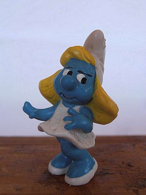 20034 Smurfette Smurf, Vintage Smurfs figure, Shipping will only be charged once!