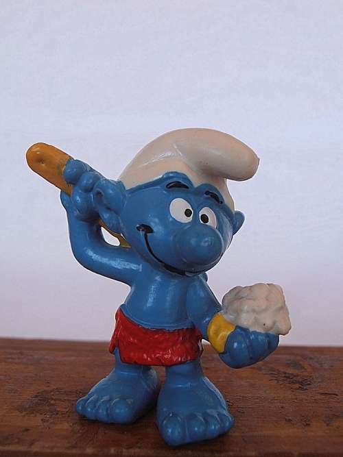 20108 Sauna Smurf, Vintage Smurfs figure, Shipping will only be charged once!
