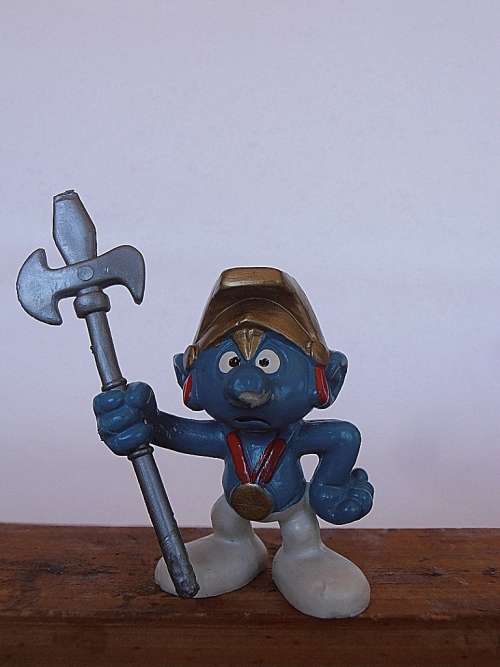 20109 Guard Smurf, Vintage Smurfs figure, Shipping will only be charged once!