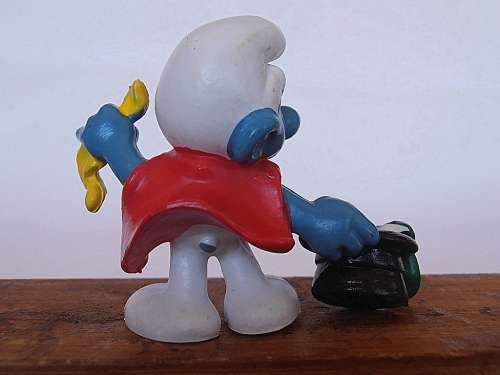 20114 Magician Smurf, Vintage Smurfs figure, Shipping will only be charged once!