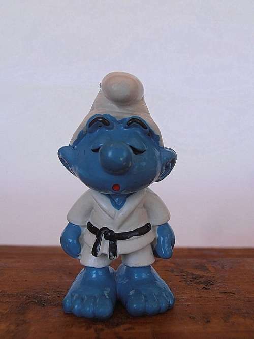 20134 Judo Smurf, Vintage Smurfs figure, Shipping will only be charged once!