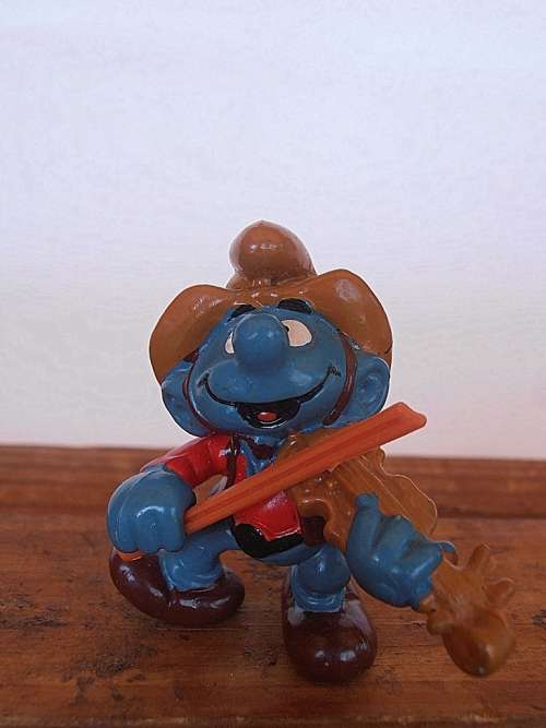 20159 Violin Smurf, Vintage Smurfs figure, Shipping will only be charged once!