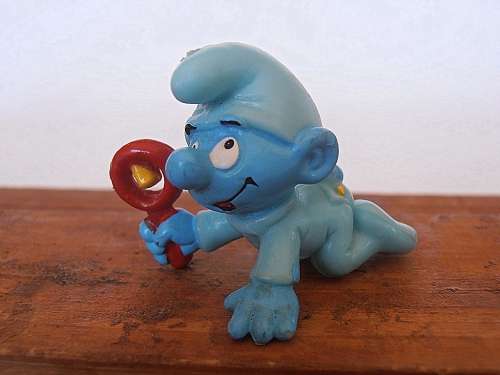 20203 Blue Baby Smurf, Vintage Smurfs figure, Shipping will only be charged once!