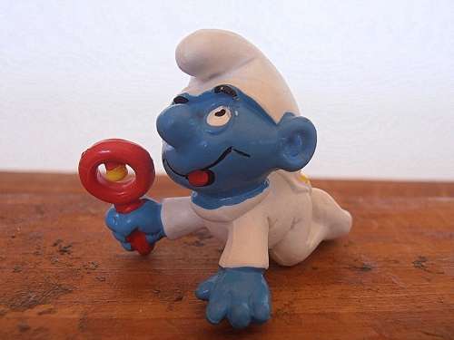 20179 Baby White Smurf, Vintage Smurfs figure, Shipping will only be charged once!