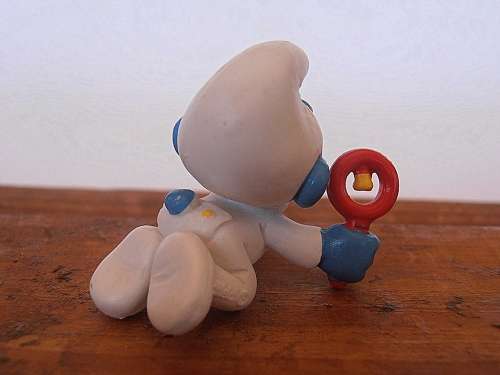 20179 Baby White Smurf, Vintage Smurfs figure, Shipping will only be charged once!