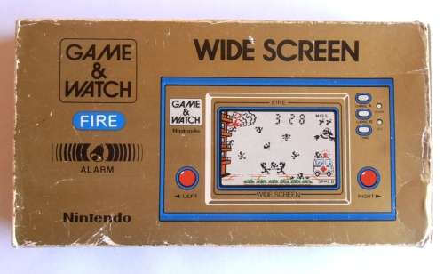 NINTENDO FIRE Wide Screen, 1981 Game & Watch, FANTASTIC CONDITION!!