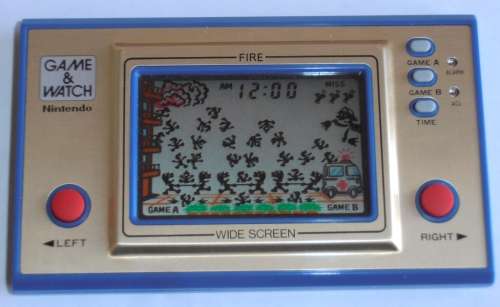 NINTENDO FIRE Wide Screen, 1981 Game & Watch, FANTASTIC CONDITION!!