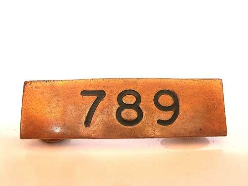 Vintage SAR/SAS metal number badges, 212, 789, 1113, 1331, shipping will only be charged once!