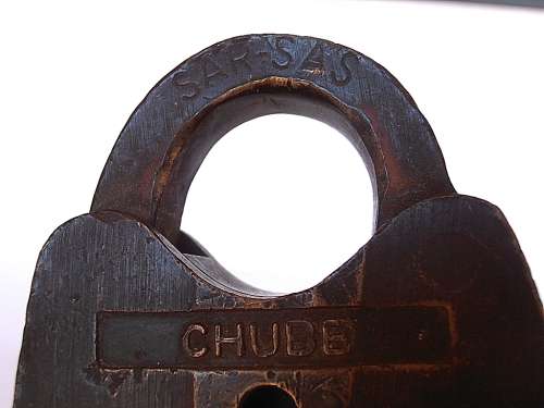 Vintage SAR/SAS Chubb lock with key, working, shipping will only be charged once!