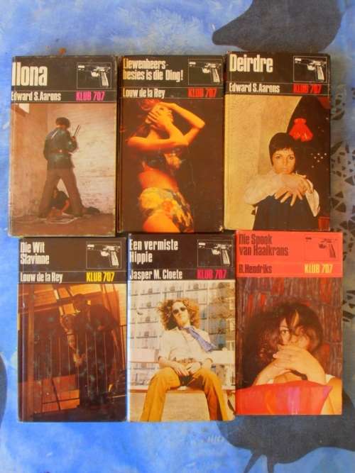 24 Klub 707 novels, hard cover, 1970's, Ian Fleming etc