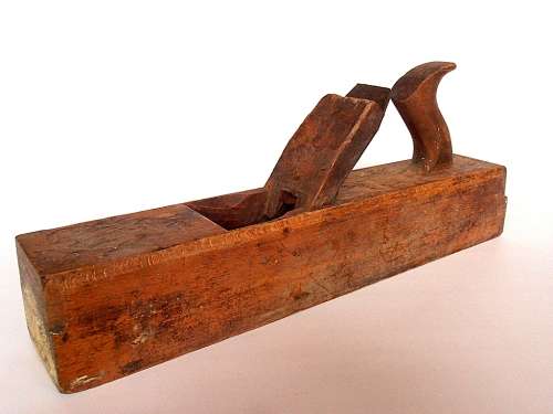 Large vintage wooden plane, John Bull cast steel, Sheffield