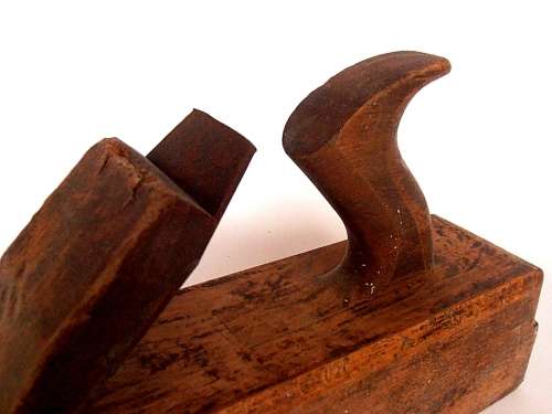 Large vintage wooden plane, John Bull cast steel, Sheffield