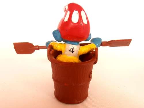 Vintage Smurfs figure, Smurf paddling in bucket, Shipping will only be charged once!