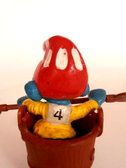 Vintage Smurfs figure, Smurf paddling in bucket, Shipping will only be charged once!