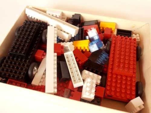 Vintage Kawada Designacar loc bloc set w. box + instructions, Shipping will only be charged once!