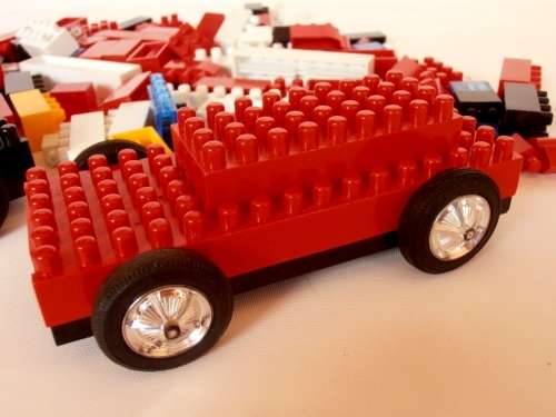 Vintage Kawada Designacar loc bloc set w. box + instructions, Shipping will only be charged once!