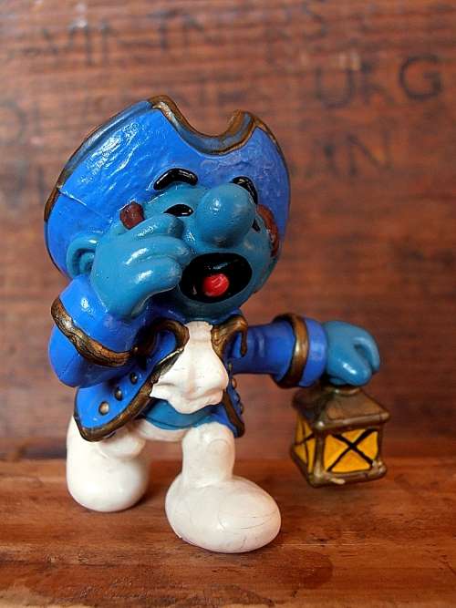 20501 Paul Revere Historical Smurf, Vintage Smurfs figure, Shipping will only be charged once!