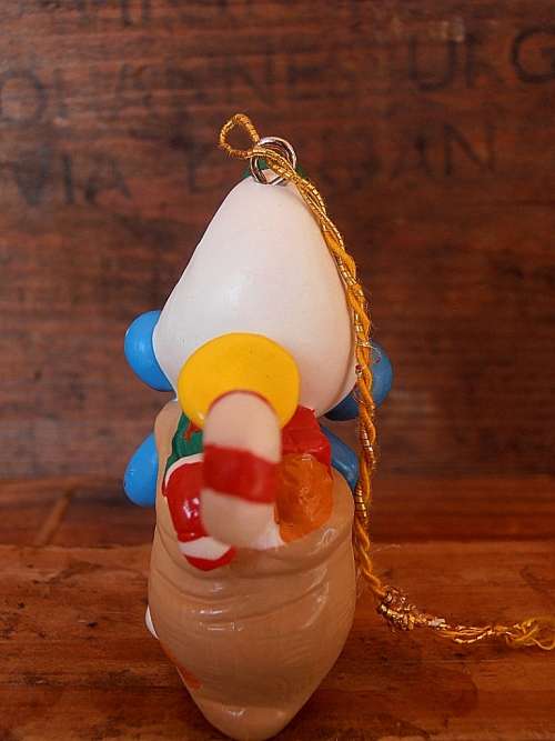 51904 Smurf w. Toy Sack Christmas Smurf, Vintage Smurfs figure, Shipping will only be charged once!