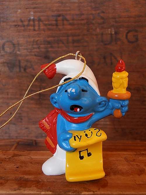 51905 Christmas Carols Christmas Smurf, Vintage Smurfs figure, Shipping will only be charged once!