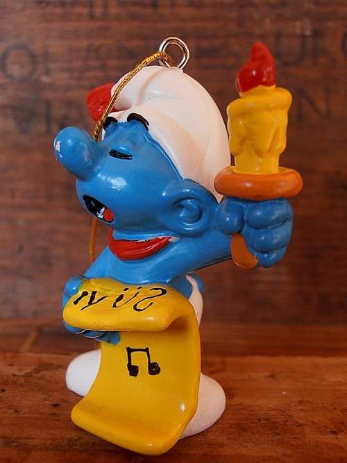 51905 Christmas Carols Christmas Smurf, Vintage Smurfs figure, Shipping will only be charged once!