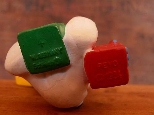20214 Baby with Blocks Smurf, Vintage Smurfs figure, Shipping will only be charged once!