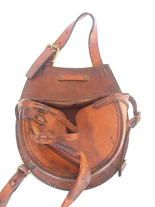 Vintage military B.H.G. 1926 leather carrying case, maker Barrow, Hepburn & Gale Ltd London, marked