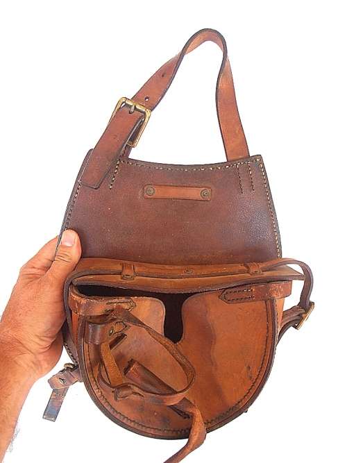 Vintage military B.H.G. 1926 leather carrying case, maker Barrow, Hepburn & Gale Ltd London, marked