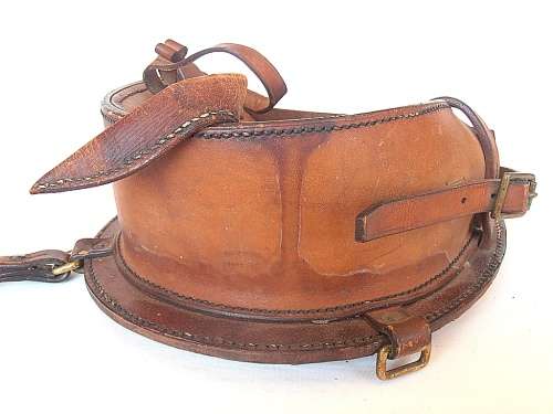 Vintage military B.H.G. 1926 leather carrying case, maker Barrow, Hepburn & Gale Ltd London, marked