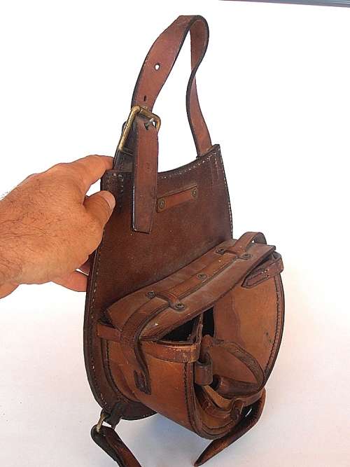 Vintage military B.H.G. 1926 leather carrying case, maker Barrow, Hepburn & Gale Ltd London, marked