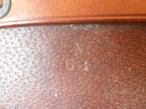 Vintage military B.H.G. 1926 leather carrying case, maker Barrow, Hepburn & Gale Ltd London, marked