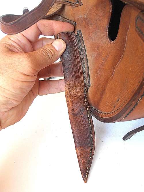 Vintage military B.H.G. 1926 leather carrying case, maker Barrow, Hepburn & Gale Ltd London, marked