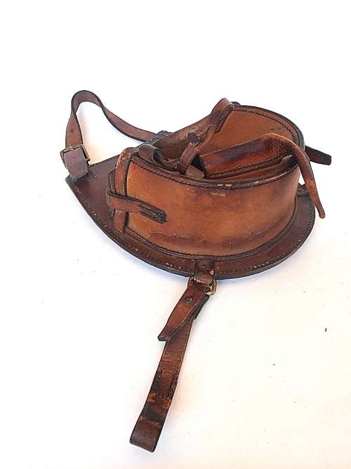 Vintage military B.H.G. 1926 leather carrying case, maker Barrow, Hepburn & Gale Ltd London, marked