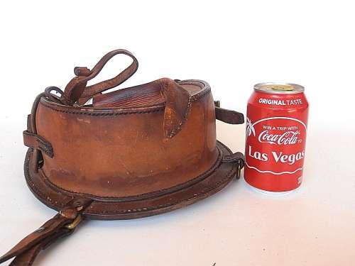 Vintage military B.H.G. 1926 leather carrying case, maker Barrow, Hepburn & Gale Ltd London, marked