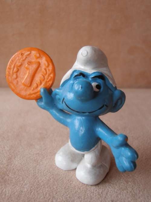 20029 Money Smurf, vintage Smurfs figure. Shipping will only be charged once!