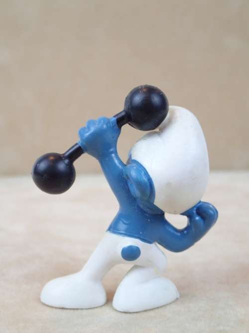 20020 Hefty Smurf, vintage Smurfs figure. Shipping will only be charged once!