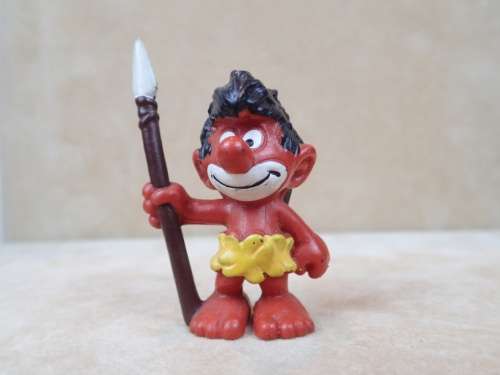 20069 Jungle Smurf, vintage Smurfs figure. Shipping will only be charged once!