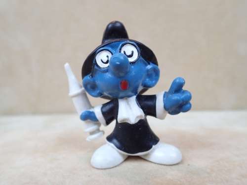 20075 Quack Smurf, vintage Smurfs figure. Shipping will only be charged once!