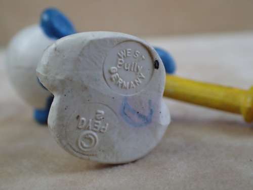 20095 Oboist Smurf, vintage Smurfs figure. Shipping will only be charged once!