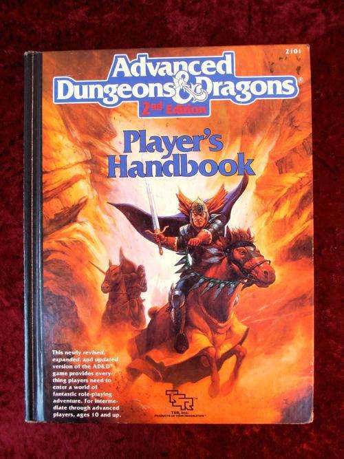 Vintage Dungeons and Dragons Player's Handbook, nice condition! WENDYHOUSE-MANIA!